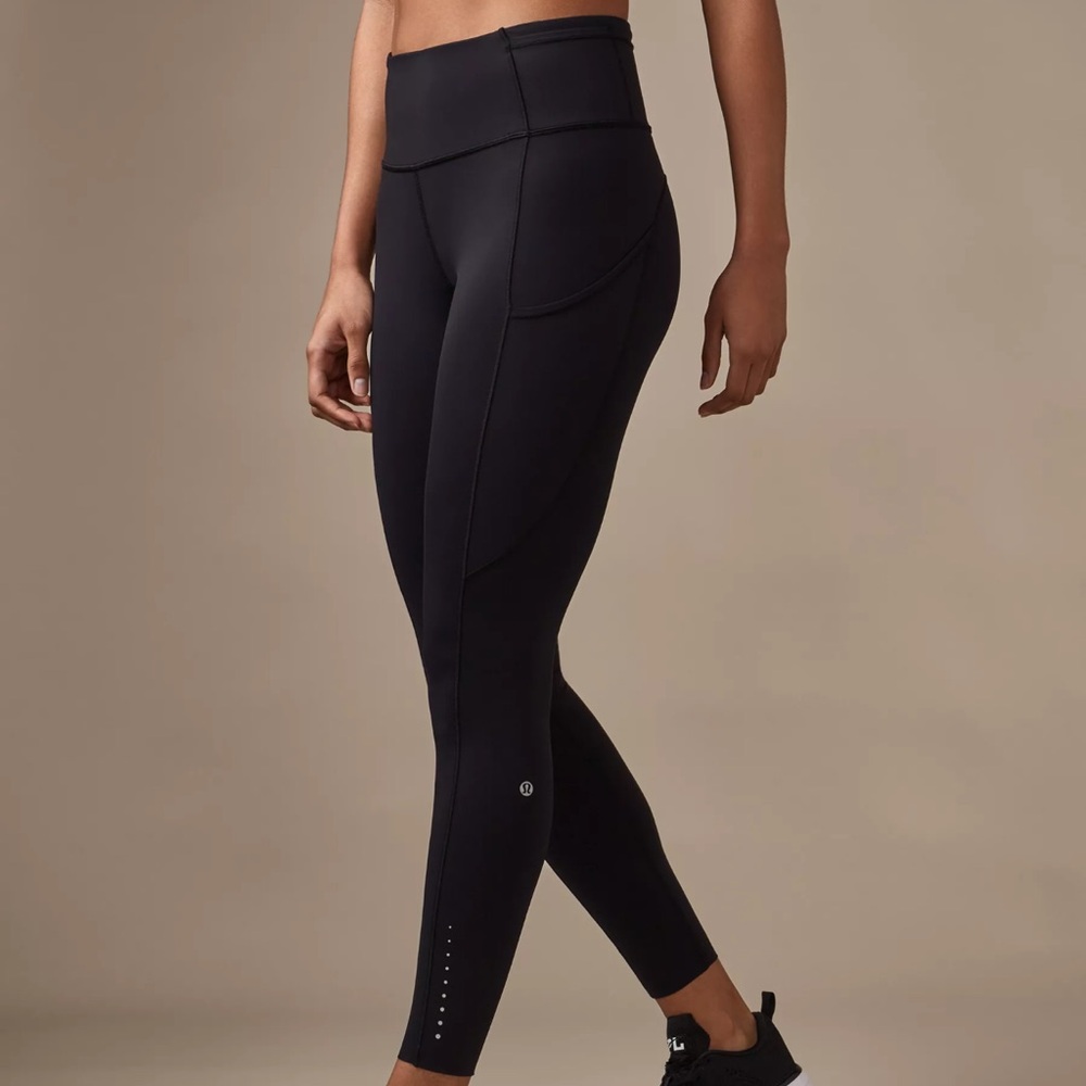 Black High-Rise Women's Leggings